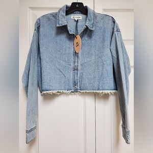 After Market Cropped Denim Jacket